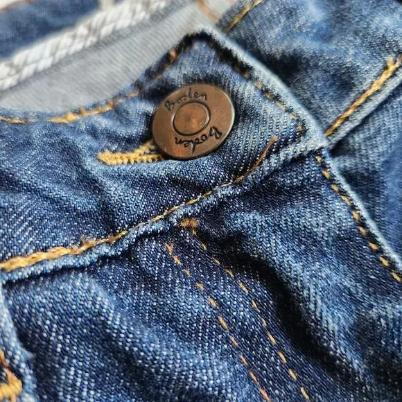 Boden Women’s High Rise Flare Jeans Size 8L / 12L Dark Indigo Bootcut Denim - Picture 7 of 11